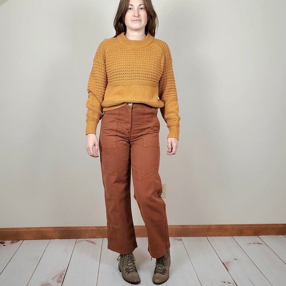 Universal Thread Sweater Orange Yellow Small - image 1